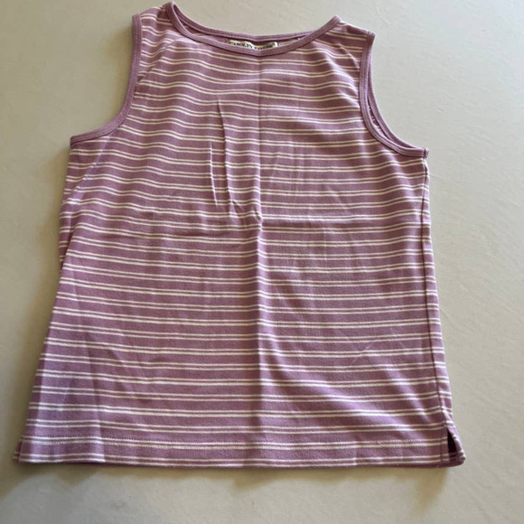 5/ $25 Carolyn Taylor for by design Essentials purple striped casual tank top S - Picture 1 of 6